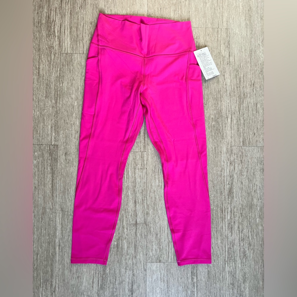 NWT Sonic Pink lululemon align leggings with pockets